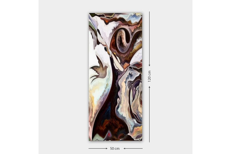 Canvasbilde DKY Abstract & Fractals Flerfarget - 50x120 cm - Interiør - Maleri & posters - Lerretsbilder