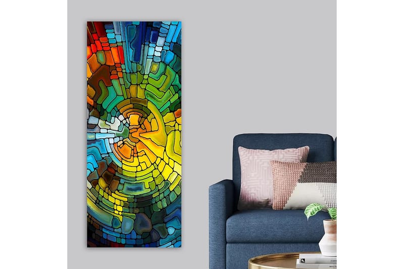 Canvasbilde DKY Abstract & Fractals Flerfarget - 50x120 cm - Interiør - Maleri & posters - Lerretsbilder