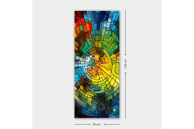 Canvasbilde DKY Abstract & Fractals Flerfarget - 50x120 cm - Interiør - Maleri & posters - Lerretsbilder