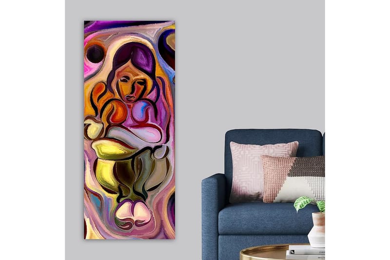 Canvasbilde DKY Abstract & Fractals Flerfarget - 50x120 cm - Interiør - Maleri & posters - Lerretsbilder