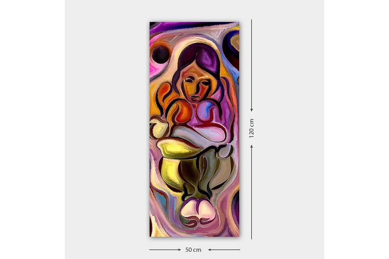 Canvasbilde DKY Abstract & Fractals Flerfarget - 50x120 cm - Interiør - Maleri & posters - Lerretsbilder