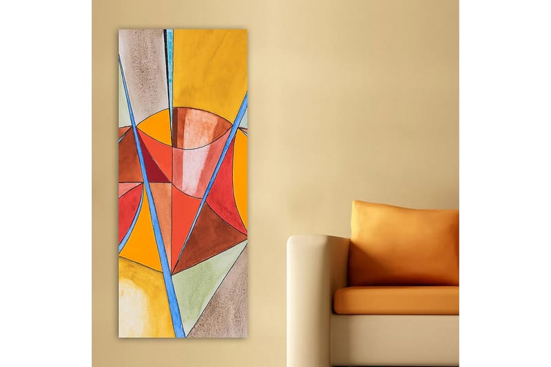 Canvasbilde DKY Abstract & Fractals Flerfarget - 50x120 cm - Interiør - Maleri & posters - Lerretsbilder