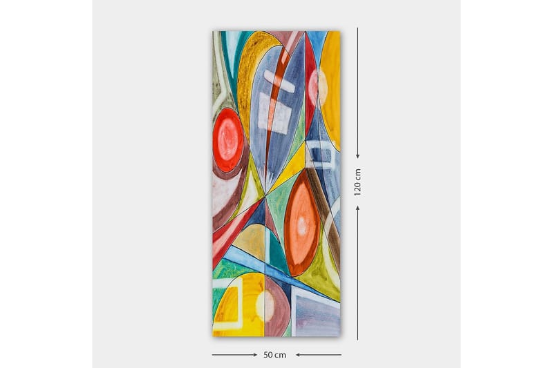 Canvasbilde DKY Abstract & Fractals Flerfarget - 50x120 cm - Interiør - Maleri & posters - Lerretsbilder