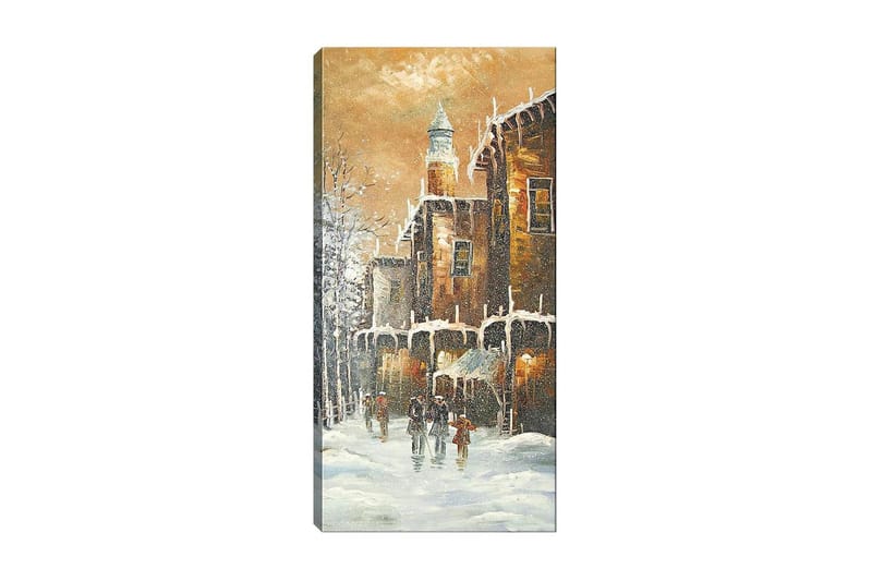 Canvasbilde DKY Buildings & Cityscapes Flerfarget - 50x120 cm - Interiør - Maleri & posters - Lerretsbilder