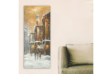 Canvasbilde DKY Buildings & Cityscapes Flerfarget - 50x120 cm - Interiør - Maleri & posters - Lerretsbilder