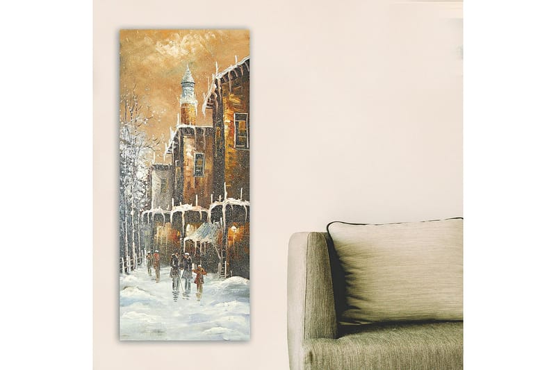 Canvasbilde DKY Buildings & Cityscapes Flerfarget - 50x120 cm - Interiør - Maleri & posters - Lerretsbilder