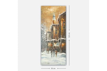 Canvasbilde DKY Buildings & Cityscapes Flerfarget - 50x120 cm - Interiør - Maleri & posters - Lerretsbilder