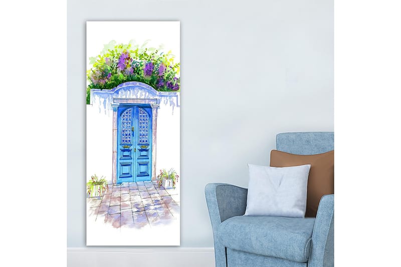 Canvasbilde DKY Buildings & Cityscapes Flerfarget - 50x120 cm - Interiør - Maleri & posters - Lerretsbilder