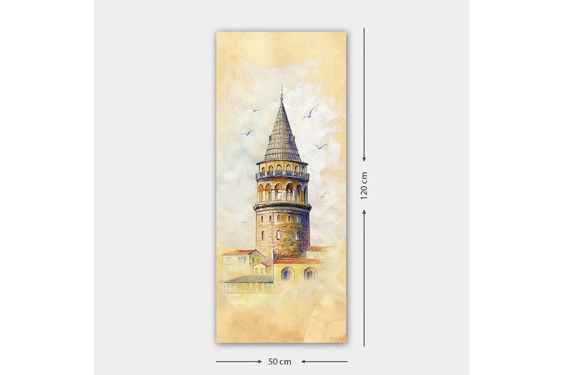 Canvasbilde DKY Cities & Countries Flerfarget - 50x120 cm - Interiør - Maleri & posters - Lerretsbilder