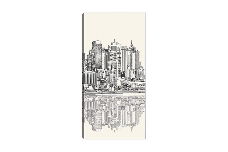 Canvasbilde DKY Cities & Countries Flerfarget - 50x120 cm - Interiør - Maleri & posters - Lerretsbilder