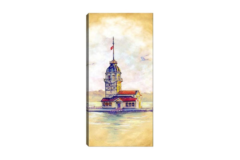 Canvasbilde DKY Cities & Countries Flerfarget - 50x120 cm - Interiør - Maleri & posters - Lerretsbilder