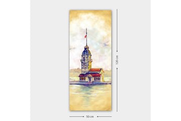 Canvasbilde DKY Cities & Countries Flerfarget - 50x120 cm - Interiør - Maleri & posters - Lerretsbilder