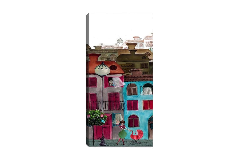 Canvasbilde DKY Cities & Countries Flerfarget - 50x120 cm - Interiør - Maleri & posters - Lerretsbilder