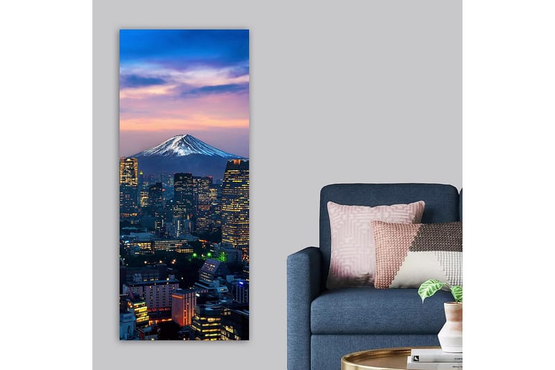 Canvasbilde DKY Cities & Countries Flerfarget - 50x120 cm - Interiør - Maleri & posters - Lerretsbilder