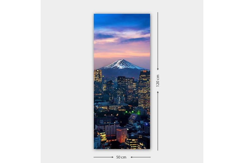 Canvasbilde DKY Cities & Countries Flerfarget - 50x120 cm - Interiør - Maleri & posters - Lerretsbilder