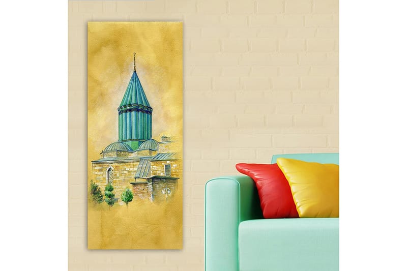 Canvasbilde DKY Cities & Countries Flerfarget - 50x120 cm - Interiør - Maleri & posters - Lerretsbilder