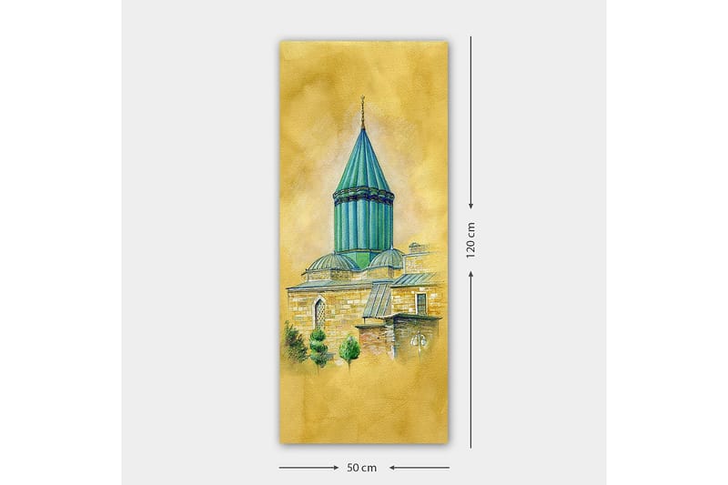 Canvasbilde DKY Cities & Countries Flerfarget - 50x120 cm - Interiør - Maleri & posters - Lerretsbilder