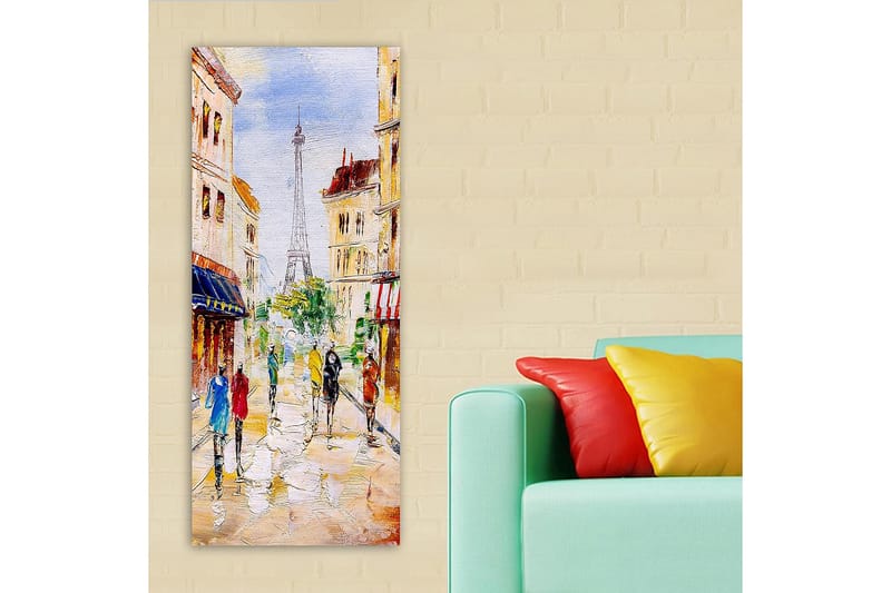 Canvasbilde DKY Cities & Countries Flerfarget - 50x120 cm - Interiør - Maleri & posters - Lerretsbilder