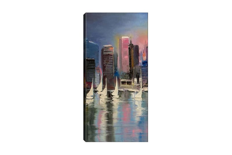 Canvasbilde DKY Cities & Countries Flerfarget - 50x120 cm - Interiør - Maleri & posters - Lerretsbilder