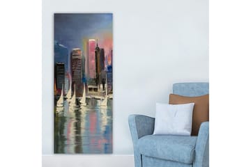 Canvasbilde DKY Cities & Countries Flerfarget - 50x120 cm - Interiør - Maleri & posters - Lerretsbilder