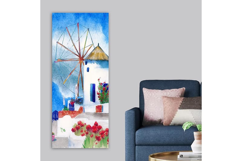 Canvasbilde DKY Cities & Countries Flerfarget - 50x120 cm - Interiør - Maleri & posters - Lerretsbilder