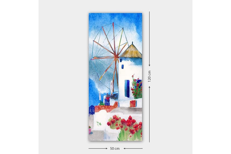 Canvasbilde DKY Cities & Countries Flerfarget - 50x120 cm - Interiør - Maleri & posters - Lerretsbilder