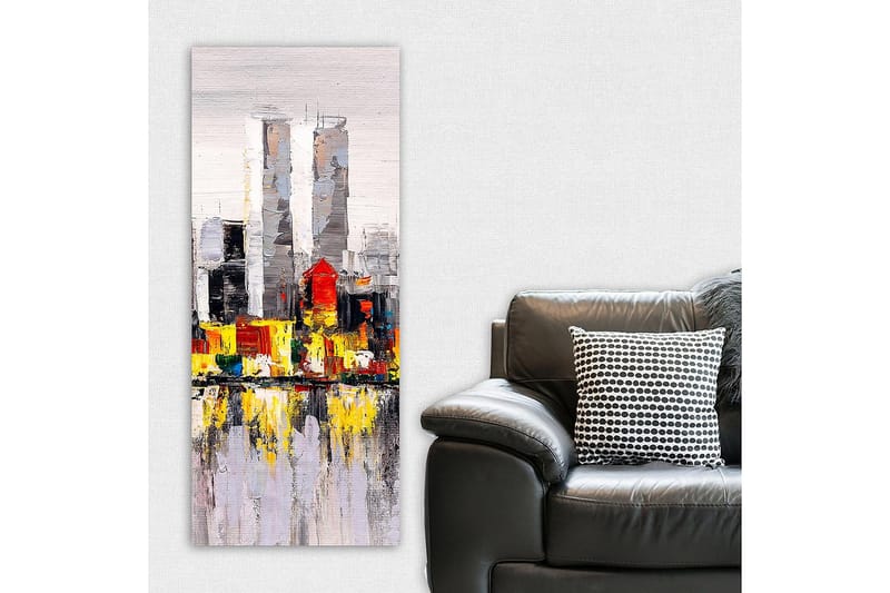 Canvasbilde DKY Cities & Countries Flerfarget - 50x120 cm - Interiør - Maleri & posters - Lerretsbilder