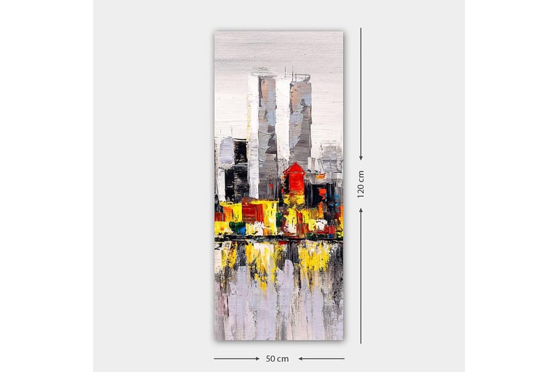 Canvasbilde DKY Cities & Countries Flerfarget - 50x120 cm - Interiør - Maleri & posters - Lerretsbilder