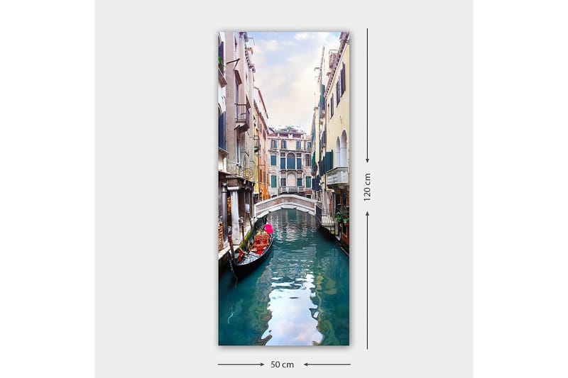 Canvasbilde DKY Cities & Countries Flerfarget - 50x120 cm - Interiør - Maleri & posters - Lerretsbilder