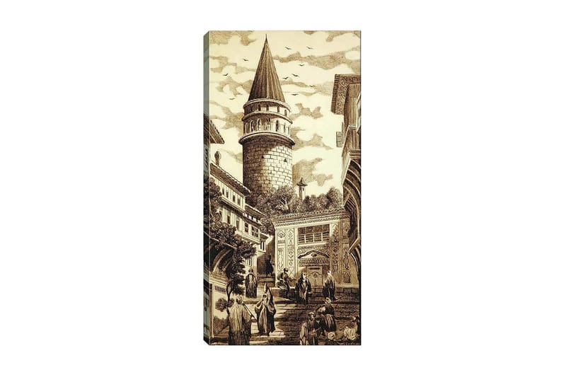 Canvasbilde DKY Cities & Countries Flerfarget - 50x120 cm - Interiør - Maleri & posters - Lerretsbilder