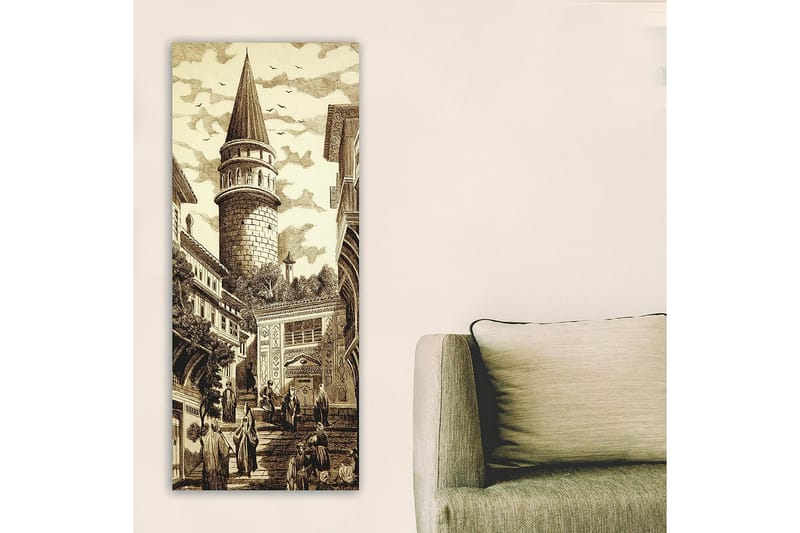 Canvasbilde DKY Cities & Countries Flerfarget - 50x120 cm - Interiør - Maleri & posters - Lerretsbilder