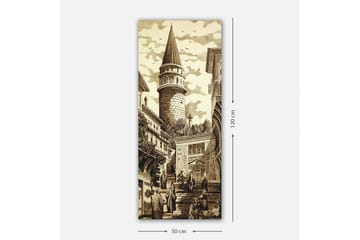 Canvasbilde DKY Cities & Countries Flerfarget - 50x120 cm - Interiør - Maleri & posters - Lerretsbilder