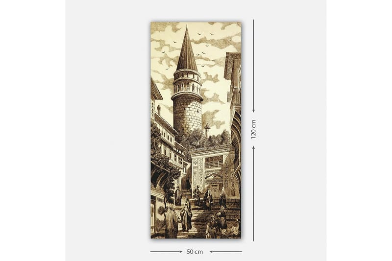 Canvasbilde DKY Cities & Countries Flerfarget - 50x120 cm - Interiør - Maleri & posters - Lerretsbilder