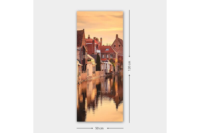 Canvasbilde DKY Cities & Countries Flerfarget - 50x120 cm - Interiør - Maleri & posters - Lerretsbilder
