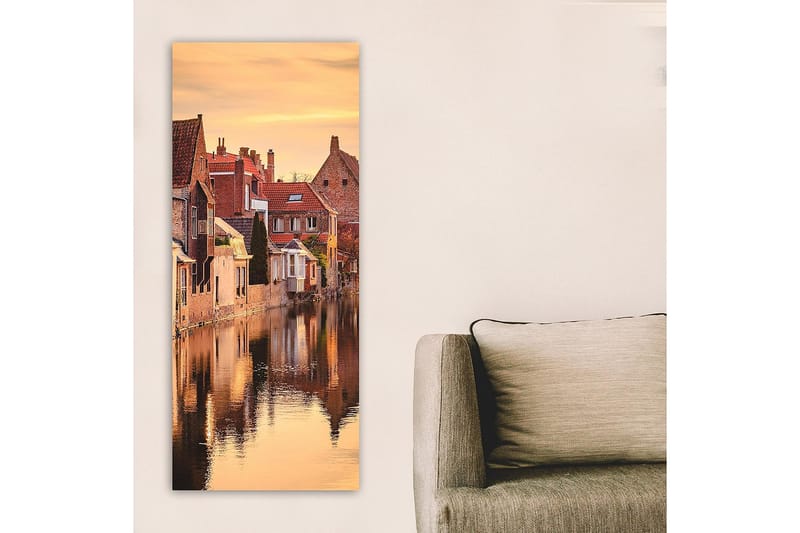 Canvasbilde DKY Cities & Countries Flerfarget - 50x120 cm - Interiør - Maleri & posters - Lerretsbilder
