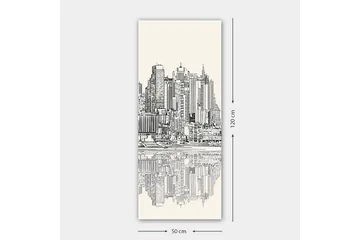 Canvasbilde DKY Cities & Countries Flerfarget - 50x120 cm - Interiør - Maleri & posters - Lerretsbilder