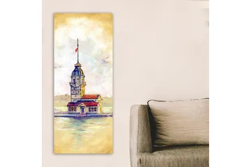 Canvasbilde DKY Cities & Countries Flerfarget - 50x120 cm - Interiør - Maleri & posters - Lerretsbilder