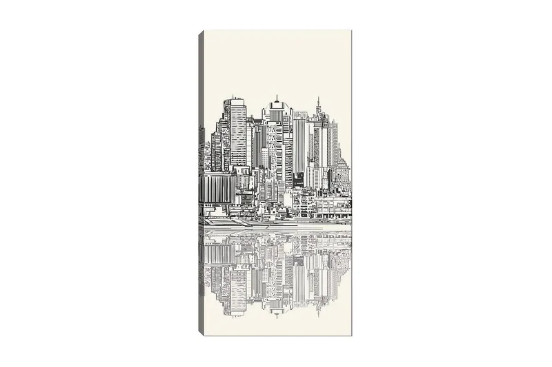Canvasbilde DKY Cities & Countries Flerfarget, 50x120 cm