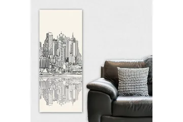 Canvasbilde DKY Cities & Countries Flerfarget - 50x120 cm - Interiør - Maleri & posters - Lerretsbilder