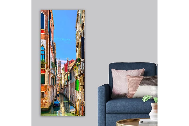Canvasbilde DKY Cities & Countries Flerfarget - 50x120 cm - Interiør - Maleri & posters - Lerretsbilder
