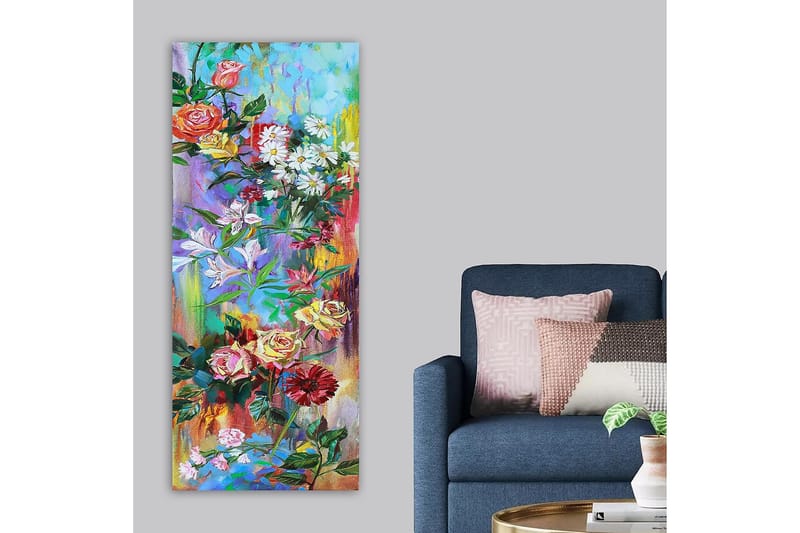 Canvasbilde DKY Floral & Botanical Flerfarget - 50x120 cm - Interiør - Maleri & posters - Lerretsbilder