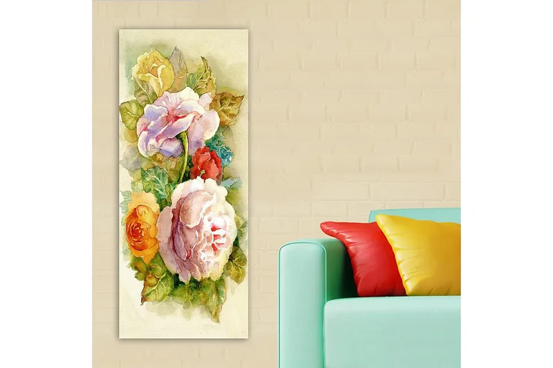 Canvasbilde DKY Floral & Botanical Flerfarget - 50x120 cm - Interiør - Maleri & posters - Lerretsbilder