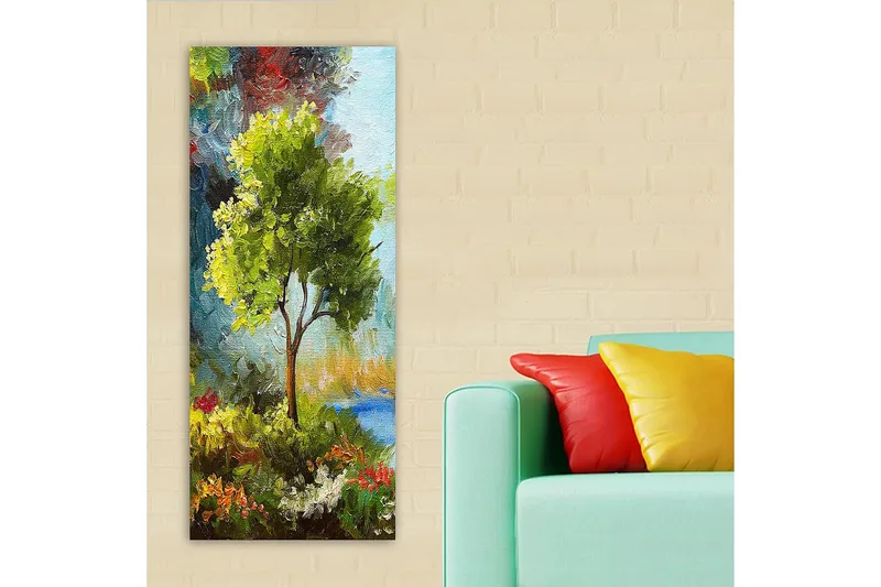 Canvasbilde DKY Floral & Botanical Flerfarget - 50x120 cm - Interiør - Maleri & posters - Lerretsbilder