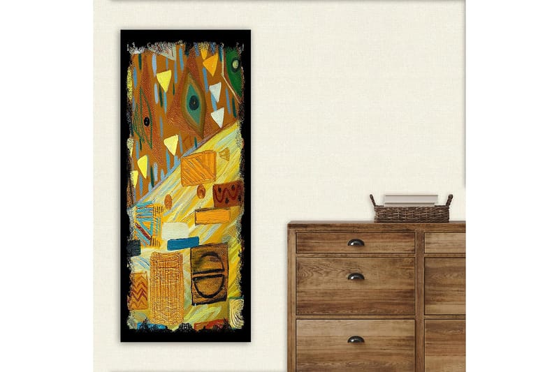 Canvasbilde DKY Geometric Flerfarget - 50x120 cm - Interiør - Maleri & posters - Lerretsbilder