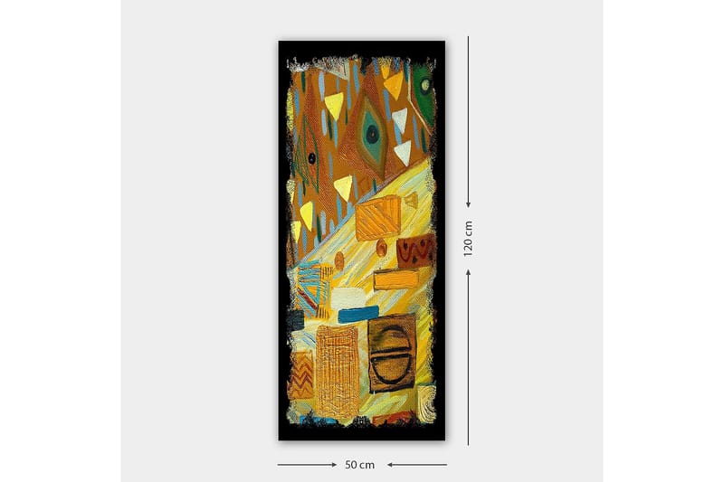 Canvasbilde DKY Geometric Flerfarget - 50x120 cm - Interiør - Maleri & posters - Lerretsbilder