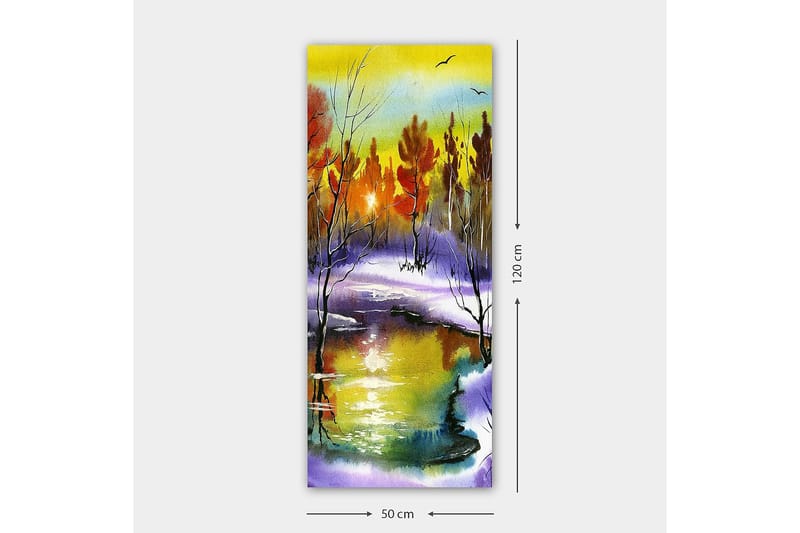 Canvasbilde DKY Landscape & Nature Flerfarget - 50x120 cm - Interiør - Maleri & posters - Lerretsbilder