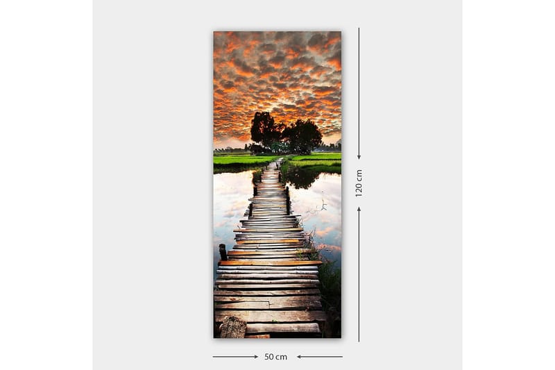 Canvasbilde DKY Landscape & Nature Flerfarget - 50x120 cm - Interiør - Maleri & posters - Lerretsbilder