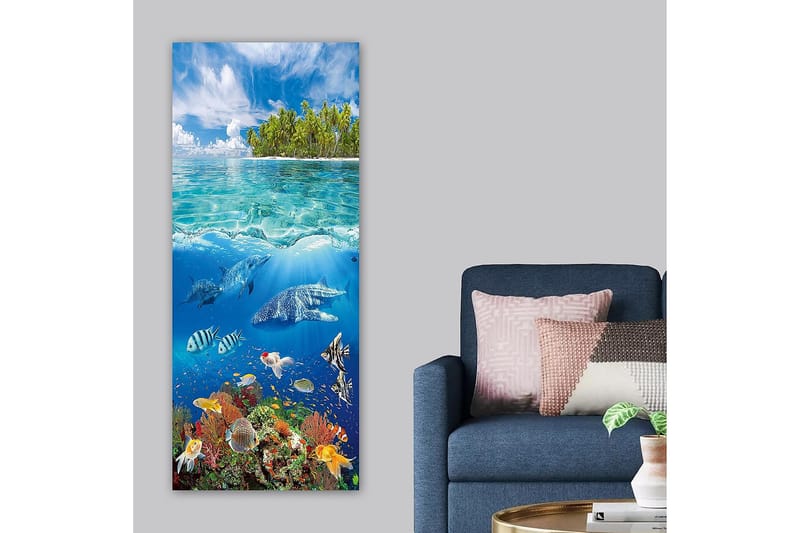 Canvasbilde DKY Landscape & Nature Flerfarget - 50x120 cm - Interiør - Maleri & posters - Lerretsbilder