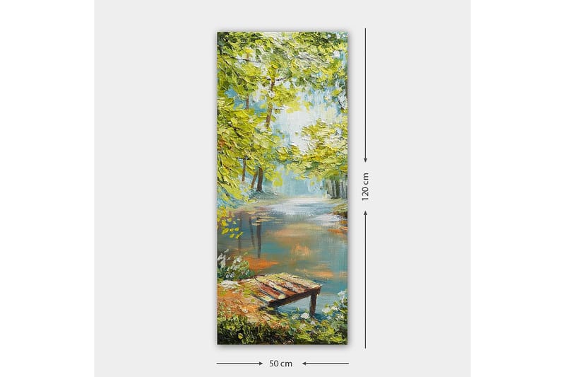 Canvasbilde DKY Landscape & Nature Flerfarget - 50x120 cm - Interiør - Maleri & posters - Lerretsbilder