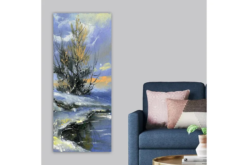 Canvasbilde DKY Landscape & Nature Flerfarget - 50x120 cm - Interiør - Maleri & posters - Lerretsbilder